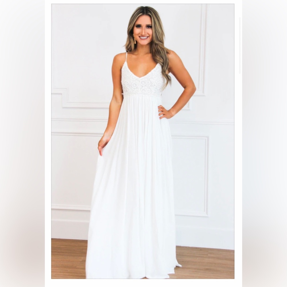 White. Bella & Bloom dress